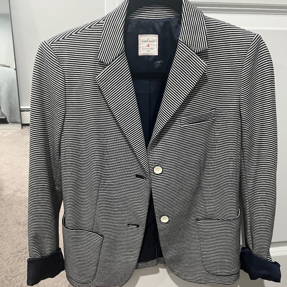 Gap Blazer Navy Stripe Size 4